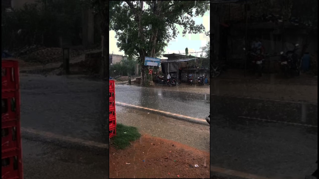weather in bihar ⛈️#youtubeshorts #viralvideo #travel #rainfall #rainyday #biharclimate #india