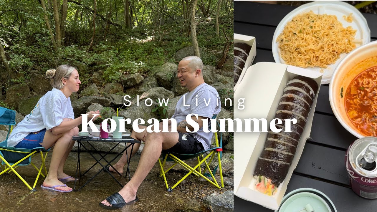 Relaxing Date cooling off in a Valley🇰🇷💦 남한산성 계곡 데이트