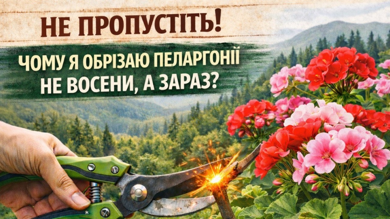 ЧОМУ Я ОБРІЗАЮ ПЕЛАРГОНІЇ НЕ ВОСЕНИ, А ЗАРАЗ, НАПРИКІНЦІ ЗИМИ?