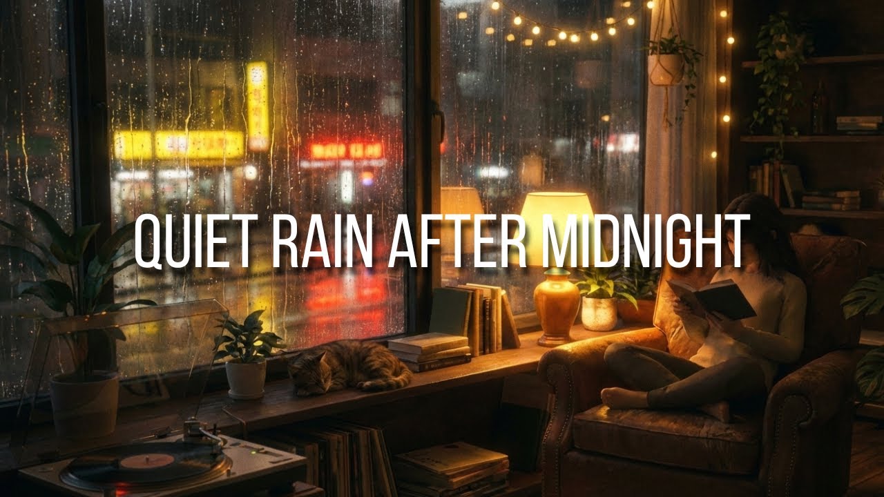 Quiet Rain After Midnight 🌧️ Lofi Beats for Deep Focus & Calm Nights