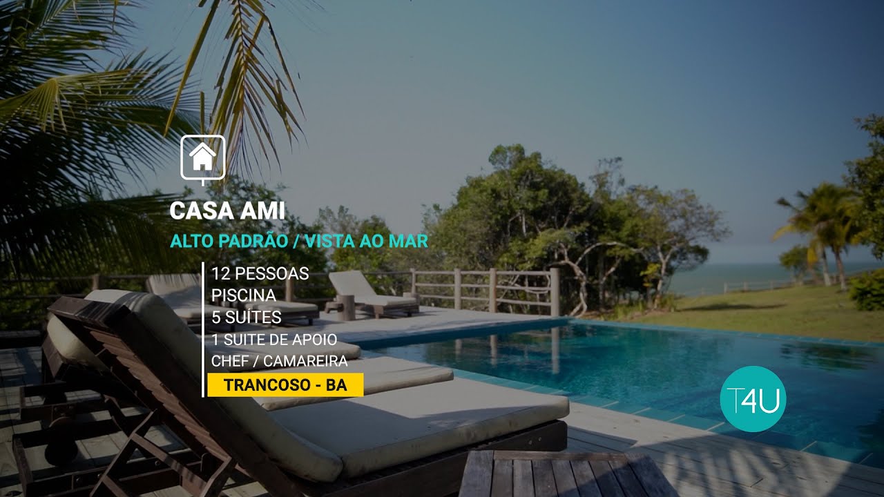 [Loca&ccedil;&atilde;o de Casa para Temporada de Alto Padr&atilde;o em Trancoso]  - Vista ao Mar - Casa Ami