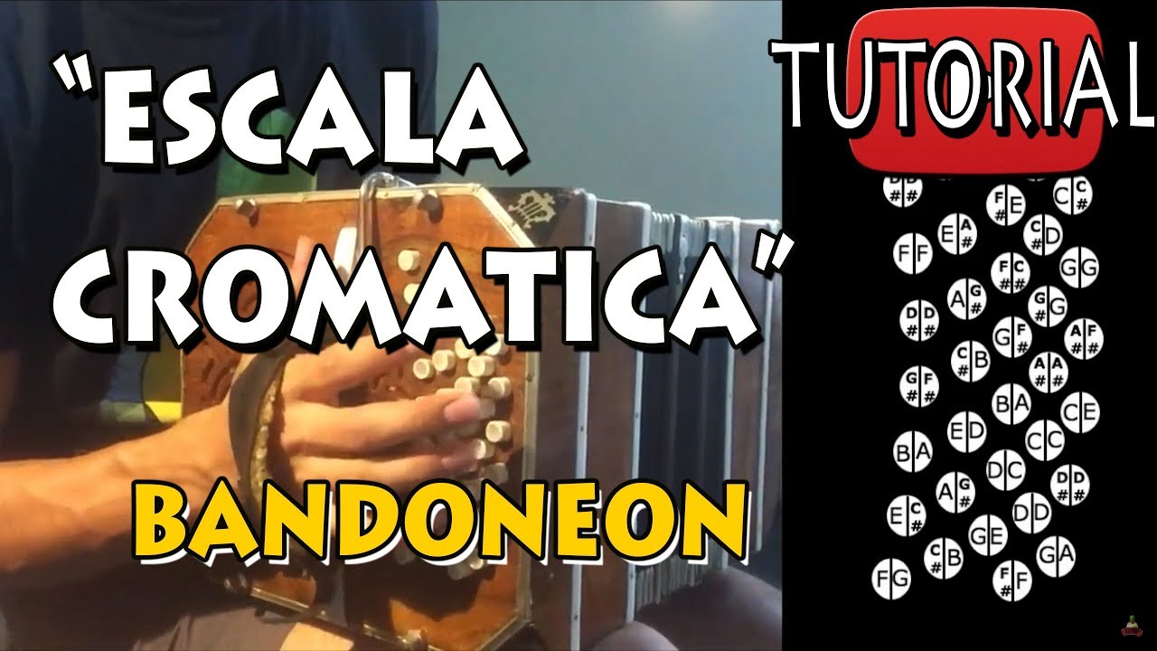 Escala Cromatica (Chromatic Scale) - Bandoneon 2 octaves