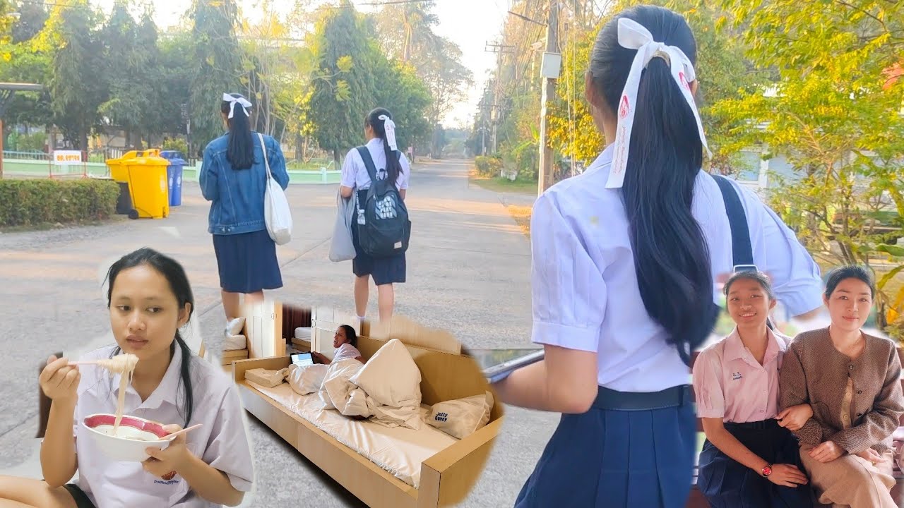 รจนาพาอ๋อมแอ๋มอั่งเปาไปสอบที่บุรีรัมย์ และนอนค้างที่หอด้วย ไปชมบรรยากาศด้วยกัน 31/01/69
