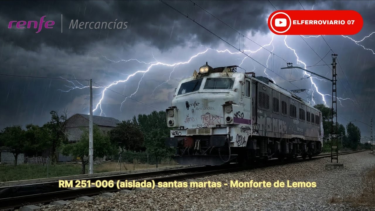 RM S-251-006 aislada a su paso por la placa (Ponferrada) destino Monforte de Lemos 