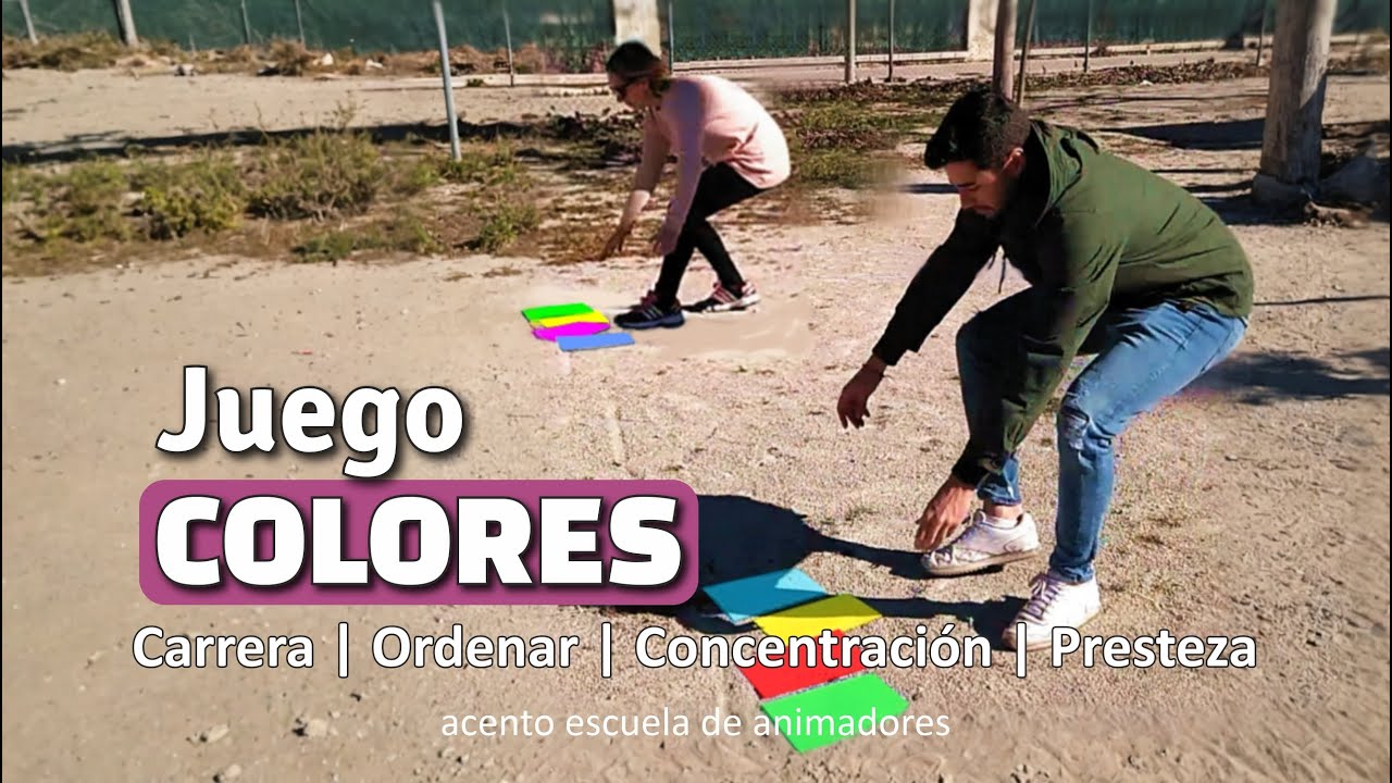 Juego 𝗖𝗢𝗟𝗢𝗥𝗘𝗦. Carreras | Ordenar elementos | Atención | Rapidez | Dinámica de Grupo | Campamento