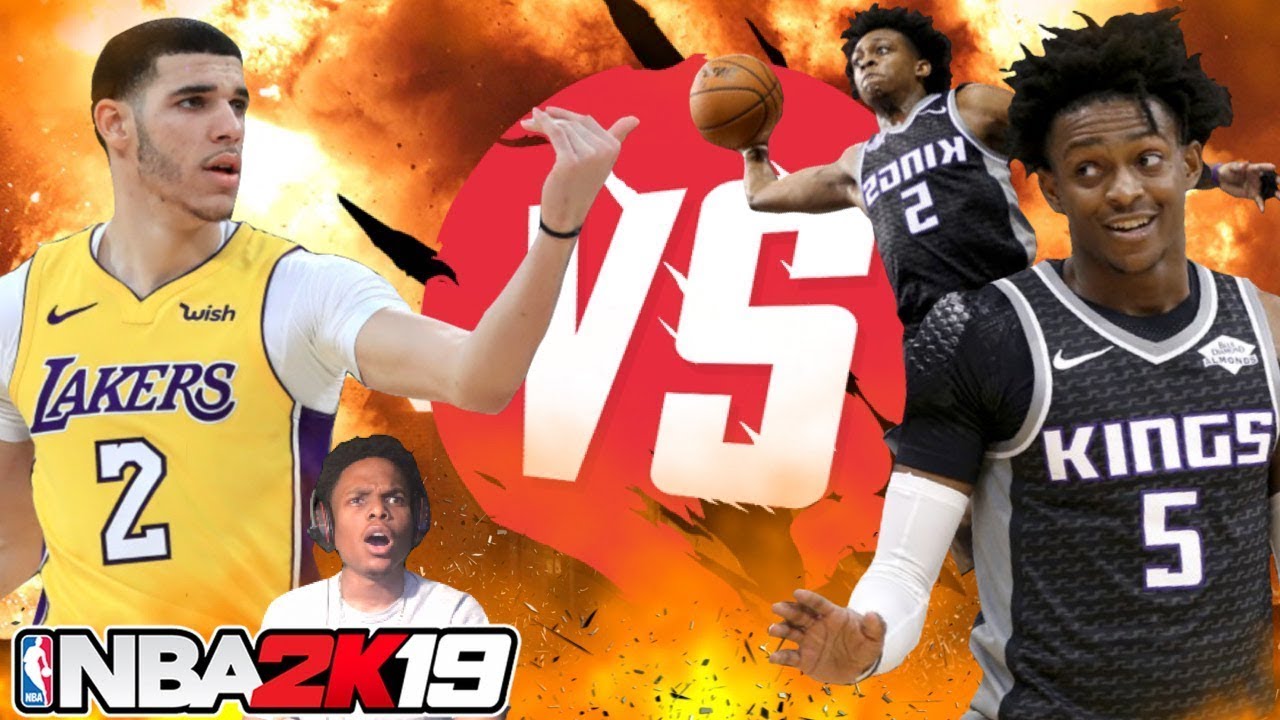 LONZO BALL VS DE'AARON FOX!! DOWN TO THE WIRE! NBA 2K19