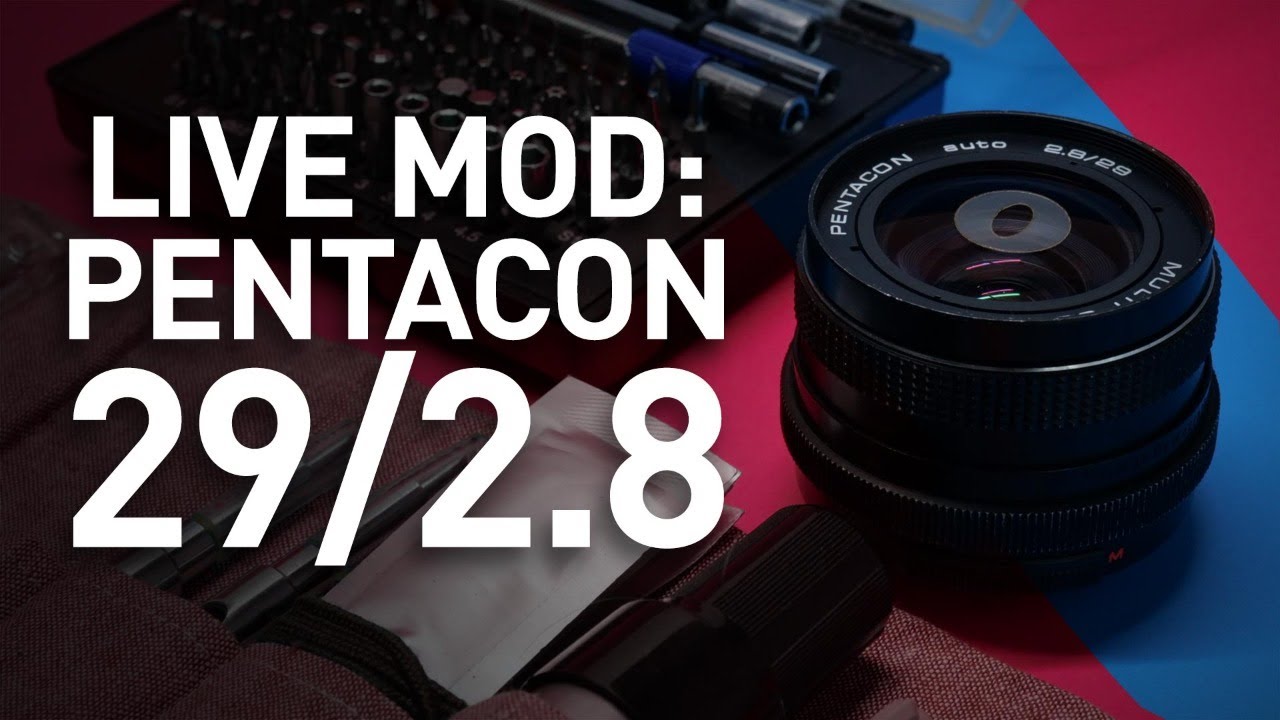 LIVE LENS MOD: Анаморфирование Pentacon 29mm f/2.8!