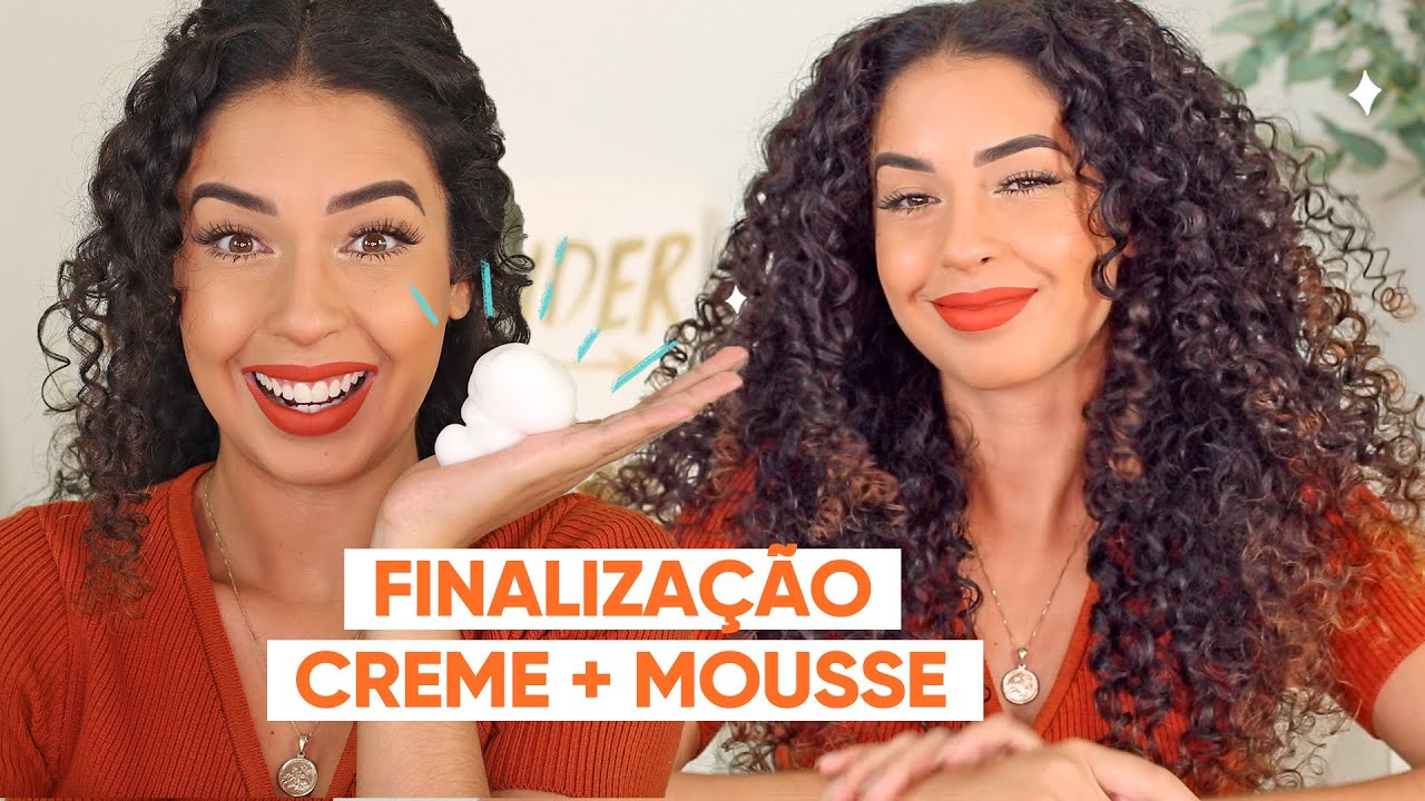 FINALIZA&Ccedil;&Atilde;O DE CREME + MOUSSE - SUPER DEFINI&Ccedil;&Atilde;O PRA ONDULADAS E CACHEADAS | JULIANA LOUISE