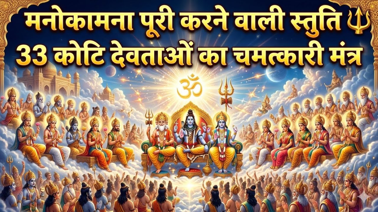मनोकामना पूरी करने वाली स्तुति 🔱 33 कोटि देवताओं का चमत्कारी मंत्र Most Powerful Protection