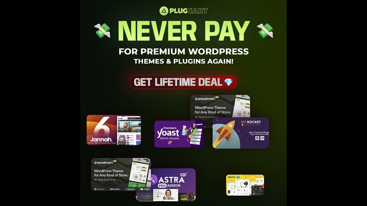 Get 5000+ premium themes & plugins for just $9.99/month with Plugcart.