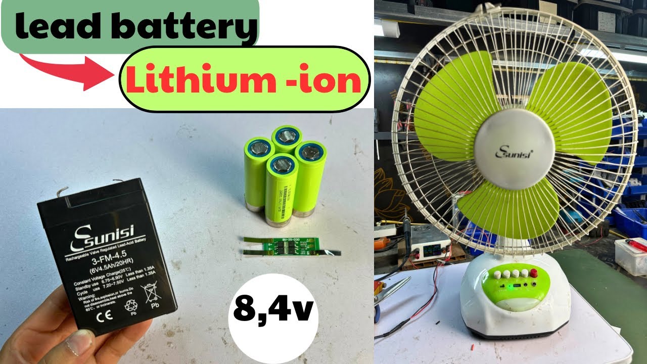 DIY 2S 8.4V Battery for Rechargeable Fan – Effective Lead Acid Battery Replacement!