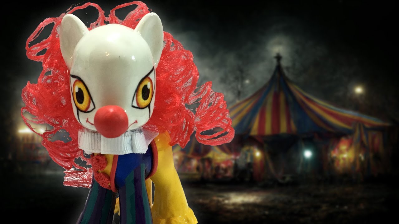Custom CREEPY CLOWN PONY - IT PENNYWISE Tutorial DIY My Little