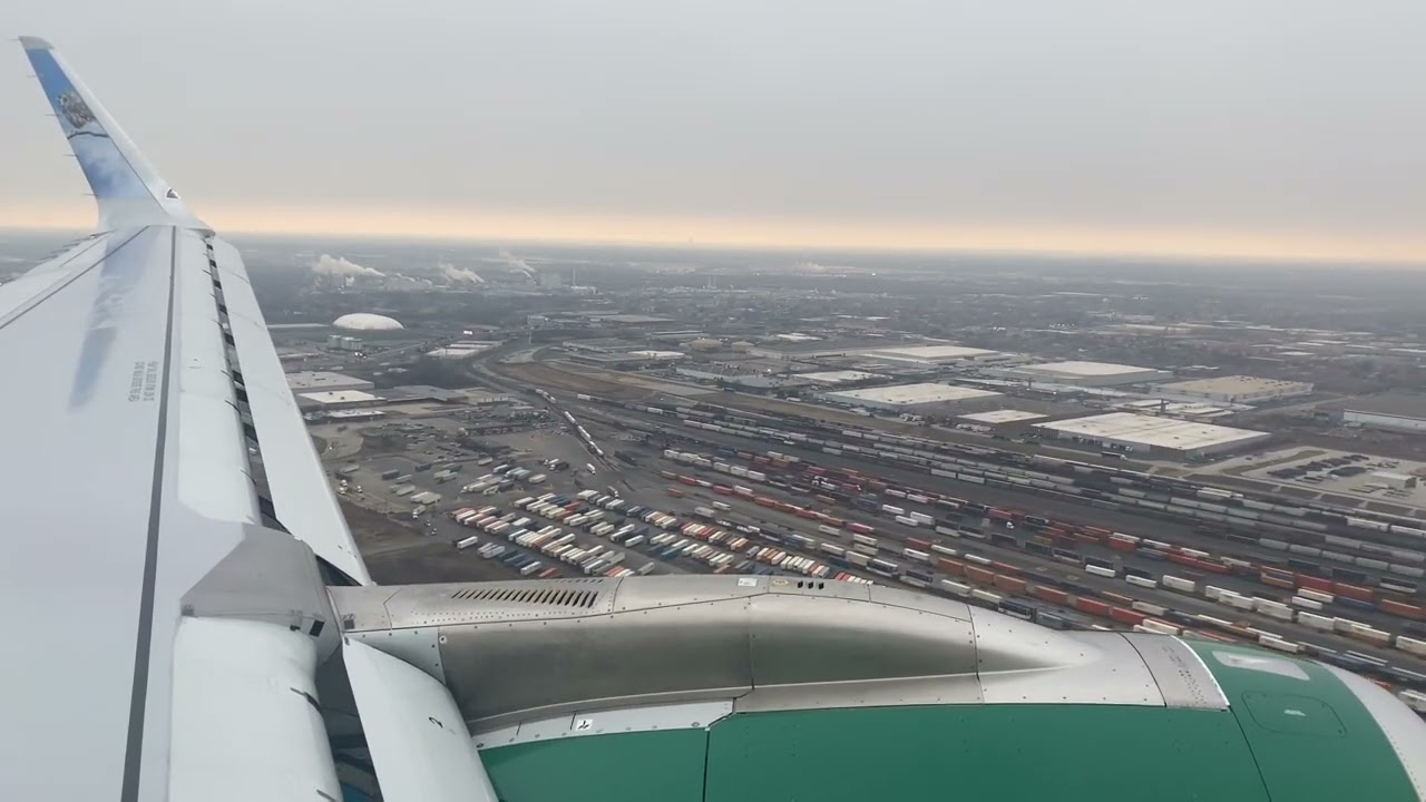 FRONTIER A320neo lands in Chicago Midway
