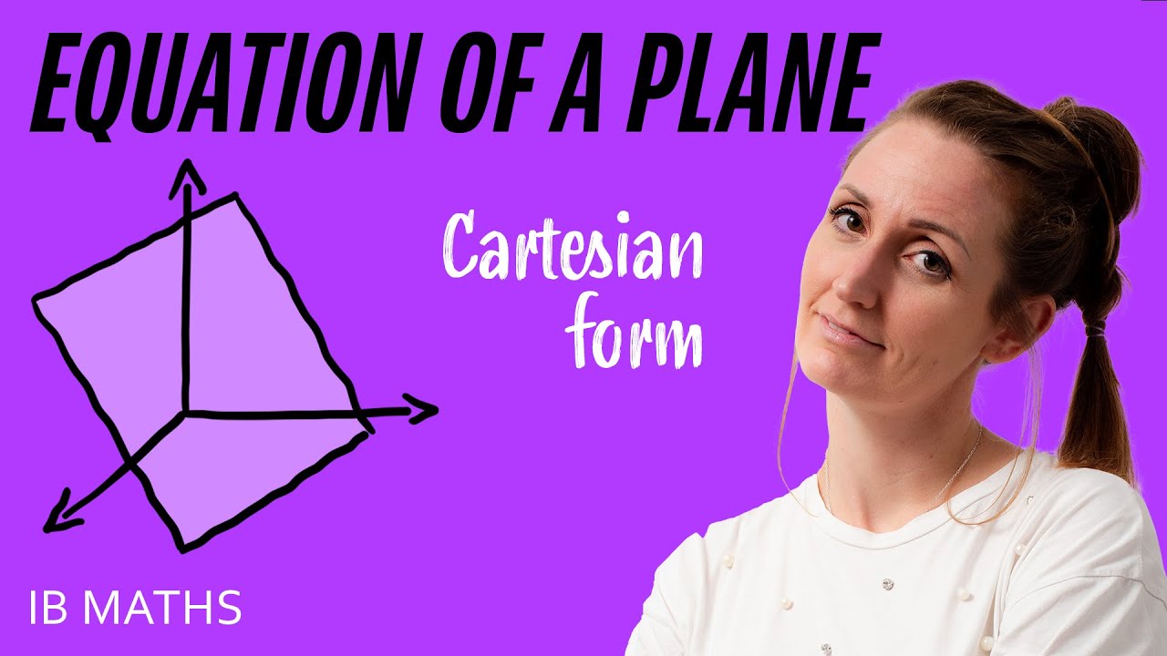 Quick tutorial on find the Equation of the Plane in Cartesian Form