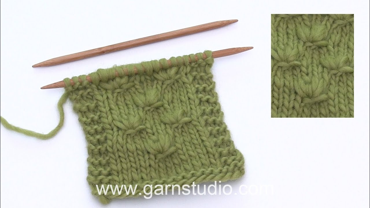 How to knit a knot over 4 stitches