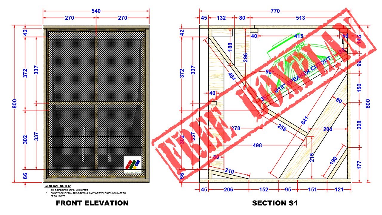 DIY Speaker Box Plan | TurboSUB118 Single 18