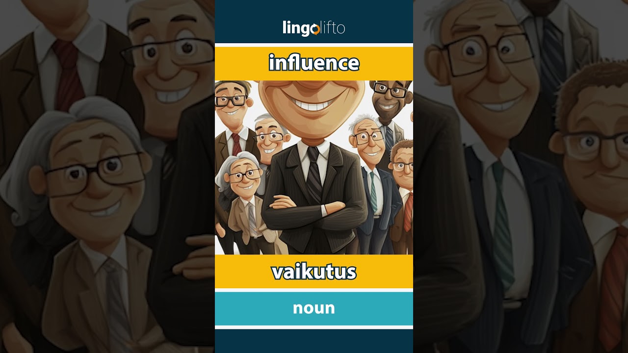 🇬🇧🇫🇮 influence - vaikutus : learn English : opetellaan englantia : vocabulary builder