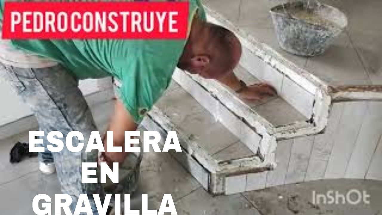 ✅ESCALERA EN GRAVILLA LAVADA