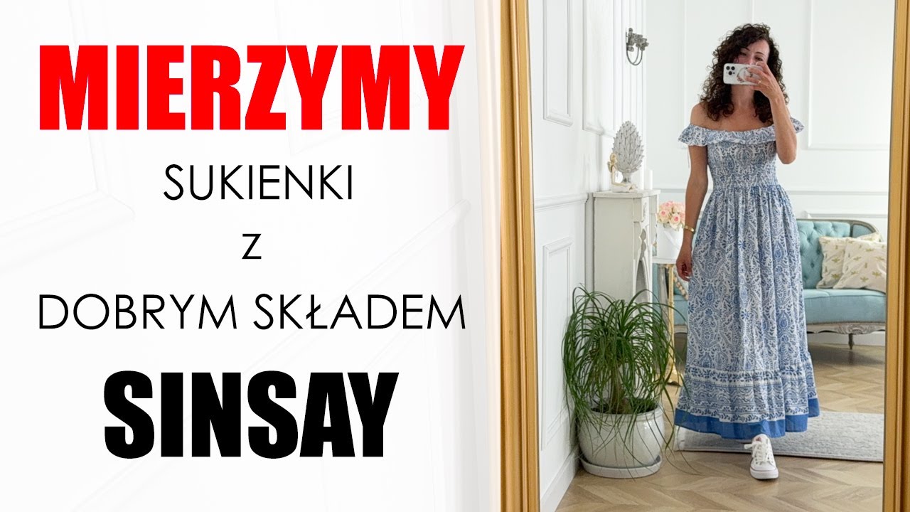 🌷👗🌷Mierzymy tanie sukienki SINSAY 🌷👗🌷 WISKOZA, BAWEŁNA