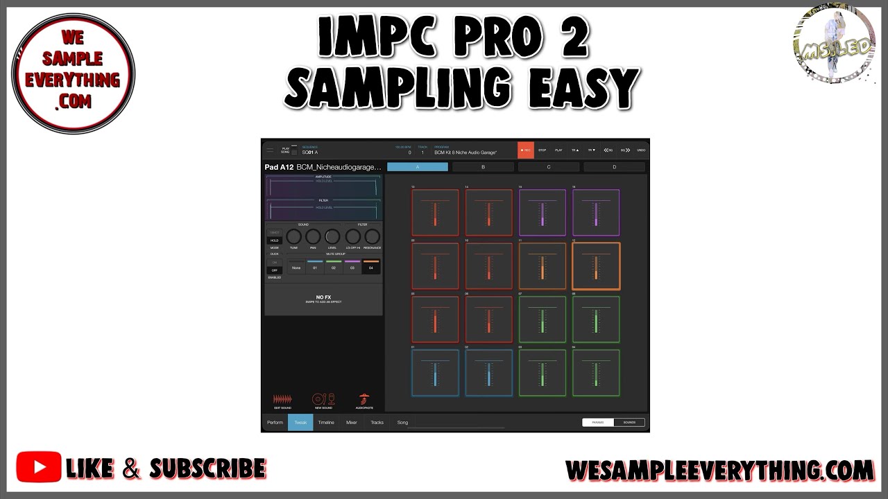 iMPC Pro 2 sampling easily