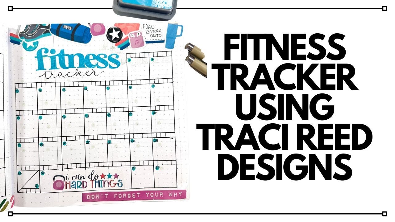 Fitness Tracker in my Bullet journal Set up!