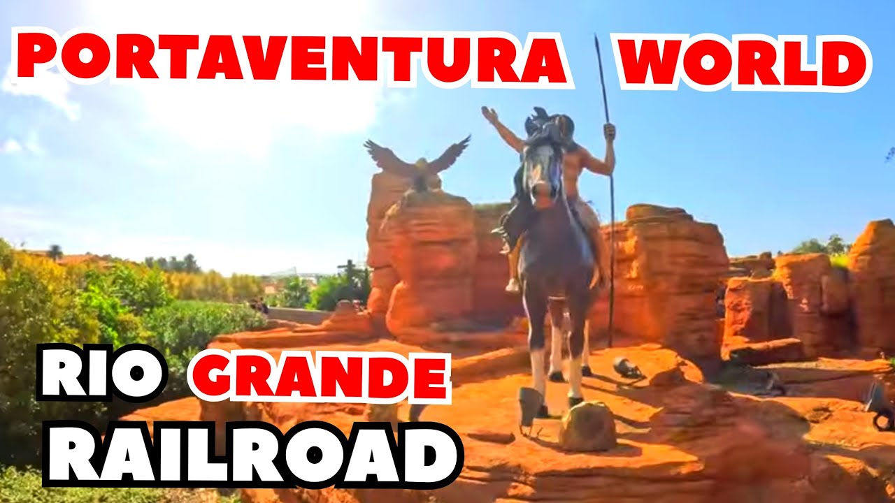 Rio Grande Train Railroad  On Ride POV At Portaventura World Halloween 2024