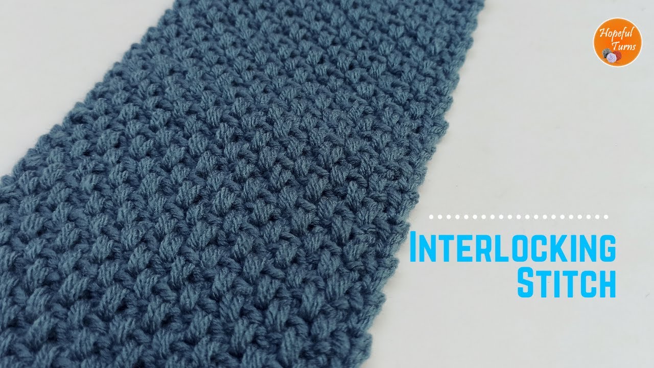 Crochet Interlocking Stitch | Great for Crochet Men's Scarf and Blankets