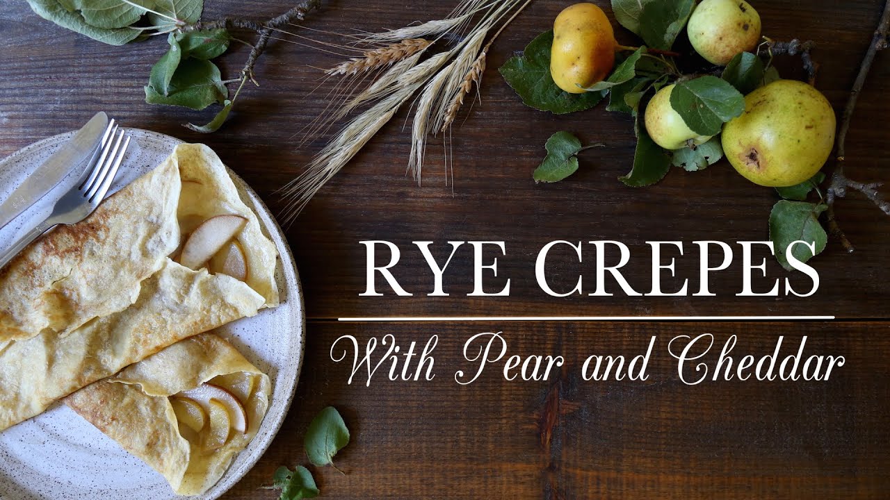 Rye Crepes with Pear and Cheddar | Kitchen Vignettes | PBS Food