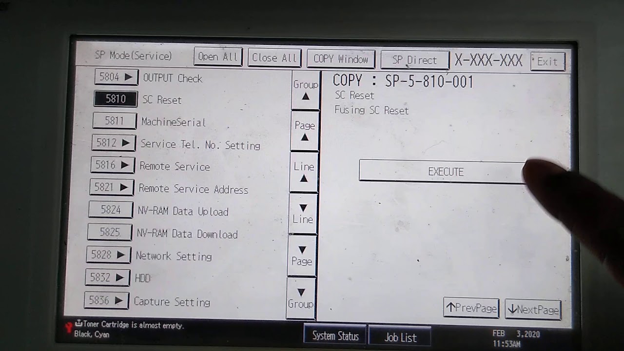 Ricoh Copier Error Code SC552 SC 552 Troubleshooting Fix