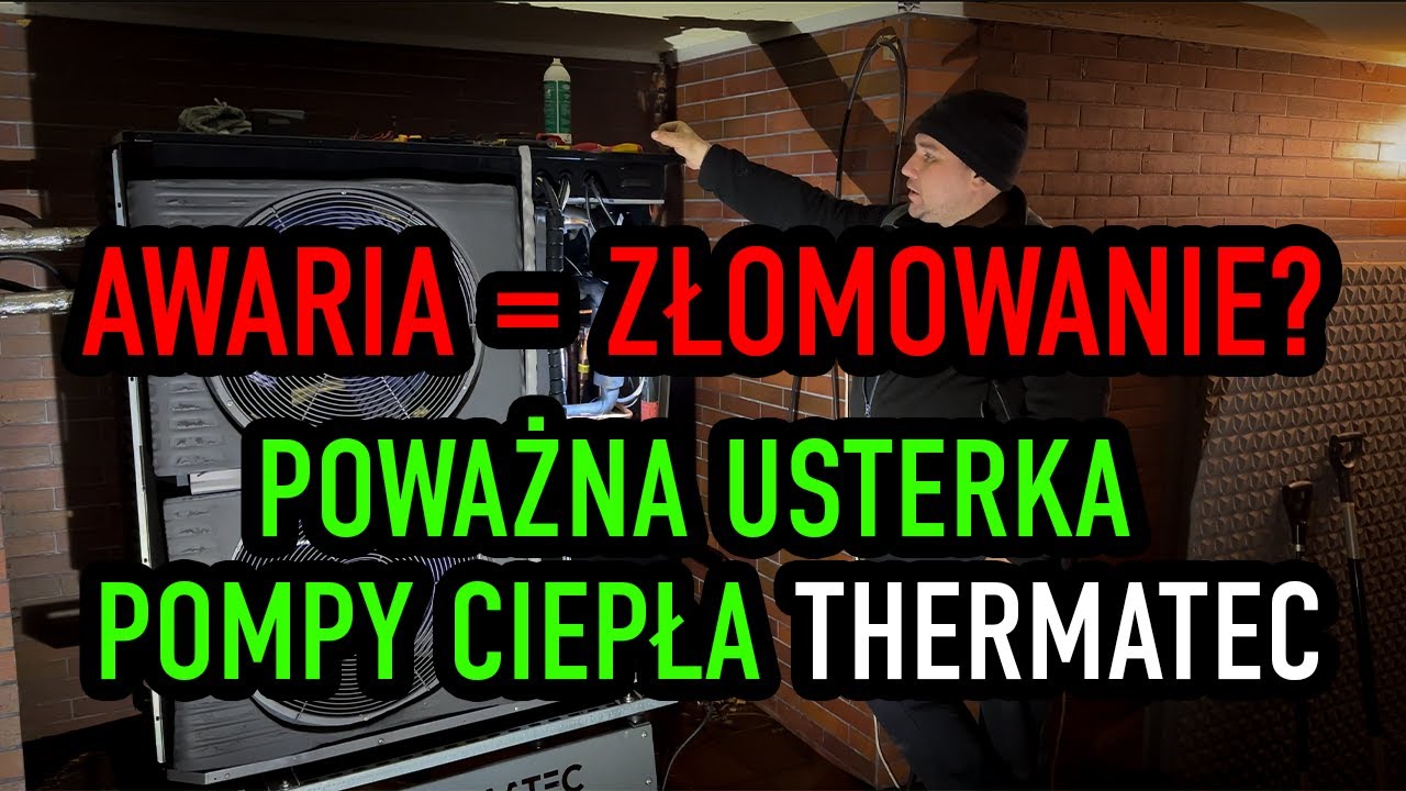 Poważna AWARIA pompy ciepła Thermatec! POMPA DO WYMIANY, czy uda się ją uratować? Naprawa pompy R290