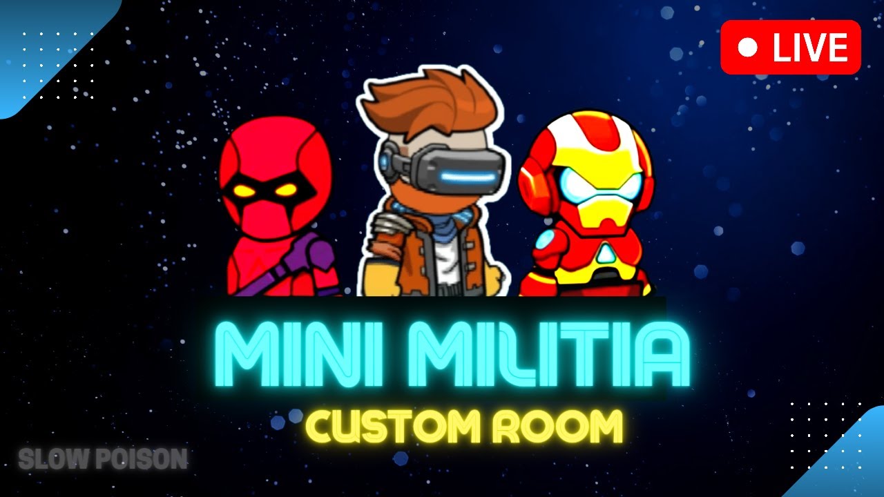 Mini Militia Live Custom Room || MM Da2 Live || Da2 Live