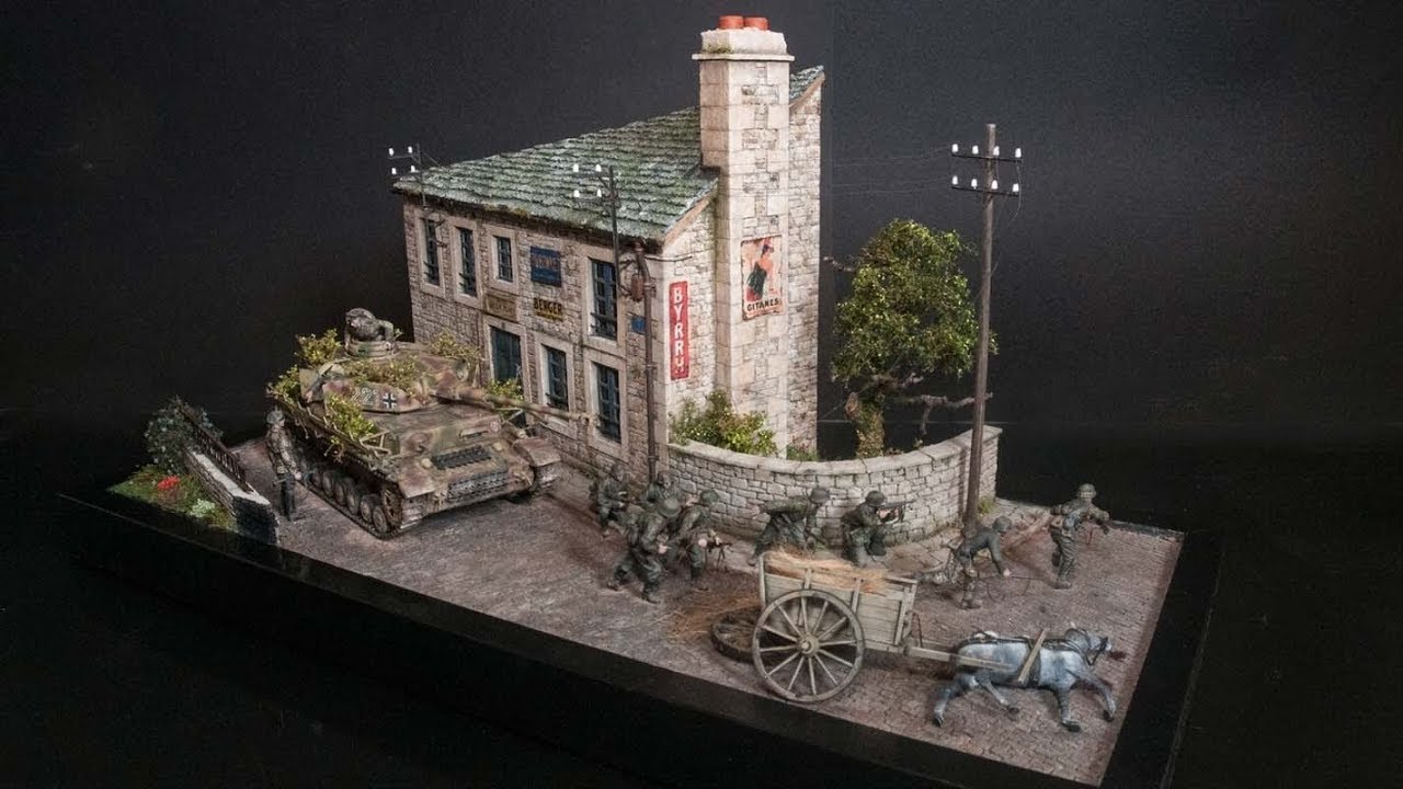 A 1/35 Diorama (Full build with realistic scenery) - Fall back from Falaise - Finished Diorama