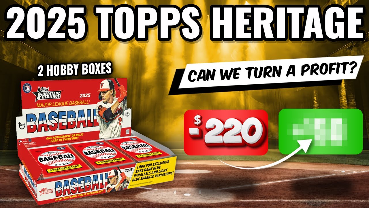 🔥INCREDIBLE RIP!!!🚨PROFIT CHALLENGE🚨 2025 TOPPS HERITAGE