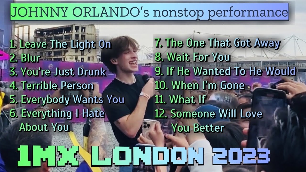 Johnny Orlando’s whole performance - 1MX London 2023 (Original Footage)