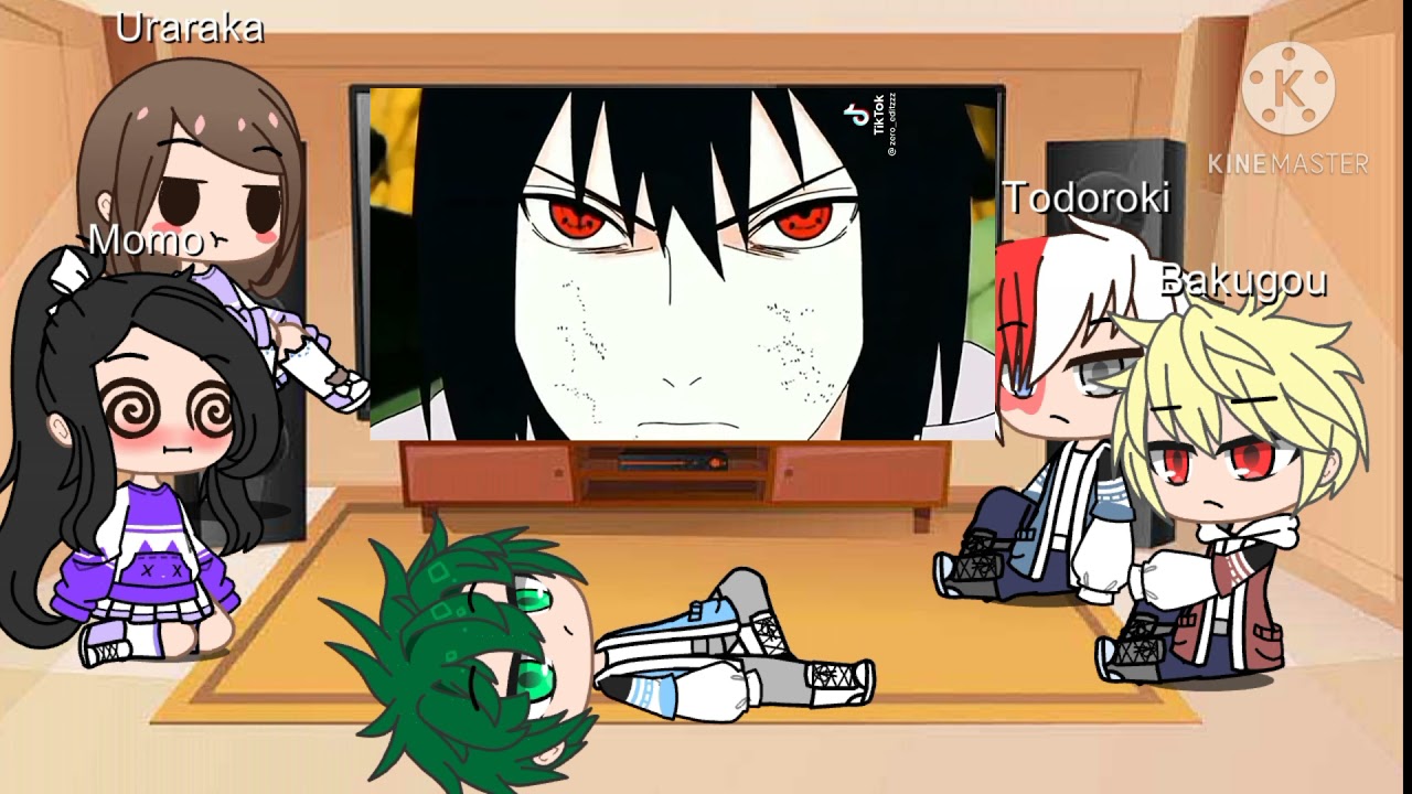 MHA react to Uzumaki and Uchiha family|first video|Gacha club|Bloomy_playz||