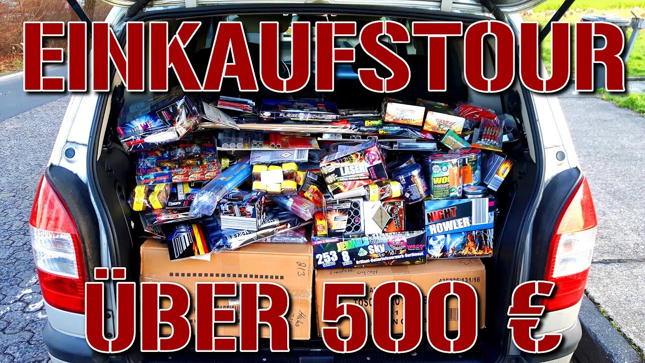 FEUERWERK EINKAUFSTOUR SILVESTER 2016 | ÜBER 500€!