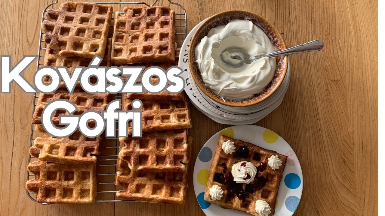Fermentált reggeli, gofri kovásszal készítve