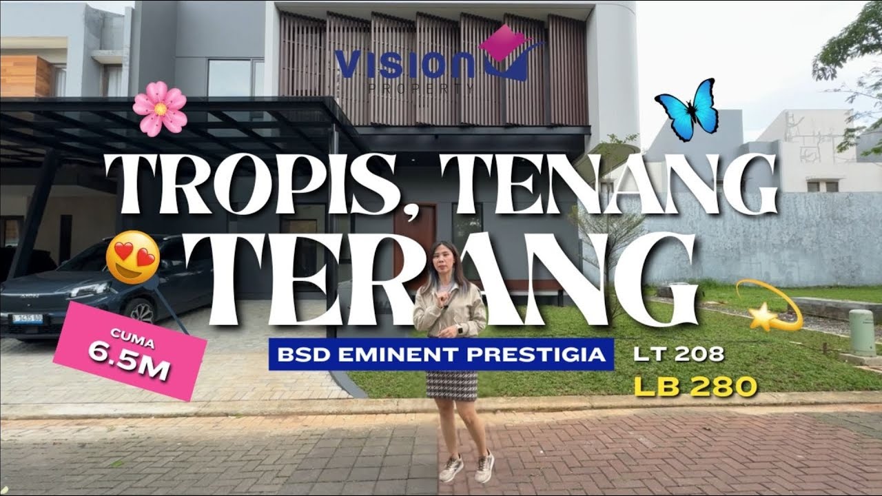 Morning Sunlight & Luxury Bath Vibes – Rumah Tropis Kontemporer BSD yang Bikin Jatuh Cinta!