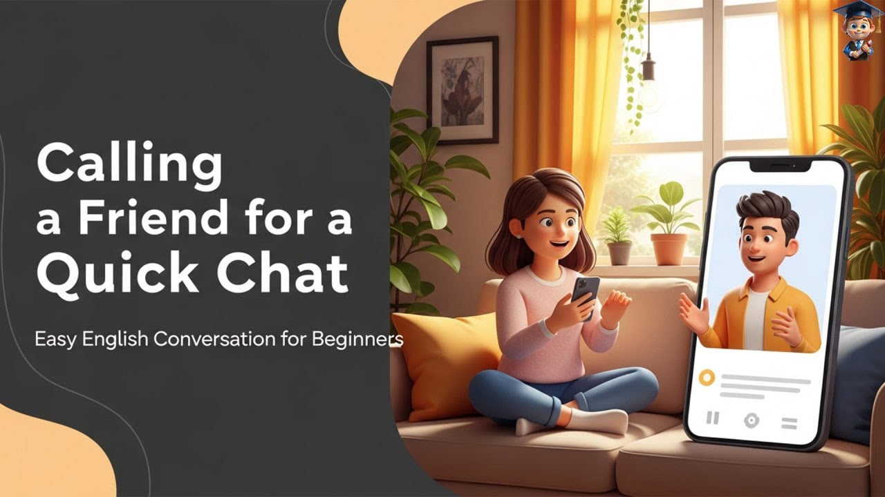 Calling a Friend for a Quick Chat | Easy English Conversation for Beginners