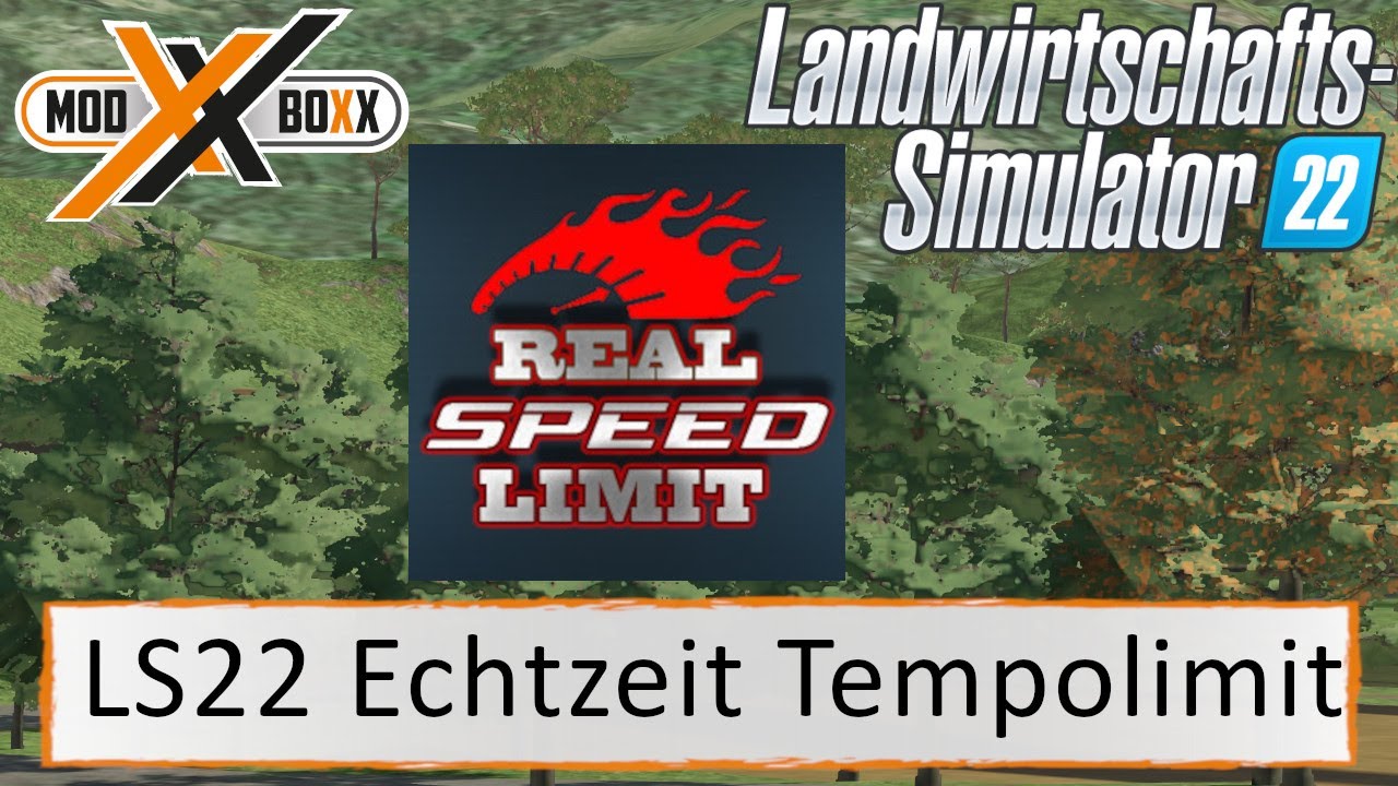 LS22 Mods | LS22 Skript Echtes Tempolimit| LS22 Modvorstellung |