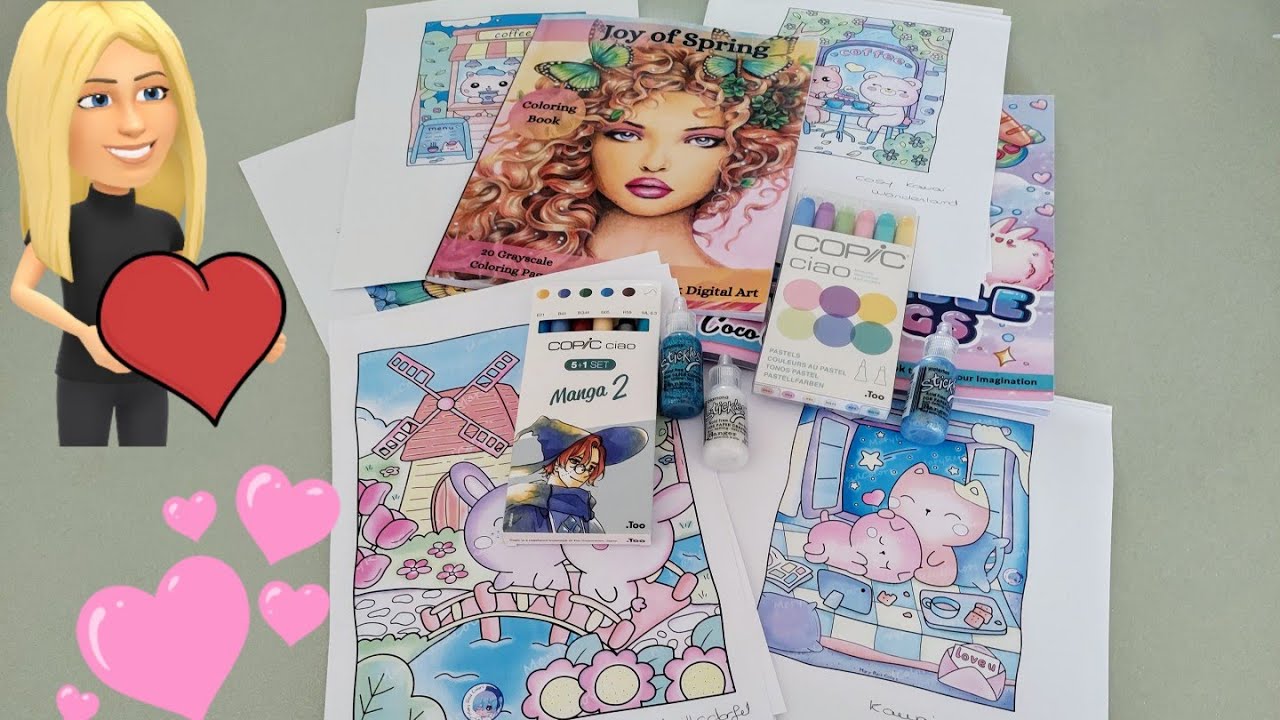haul, achat matériel ,livre de coloriage   #coloring  #coloringbook #coloriage