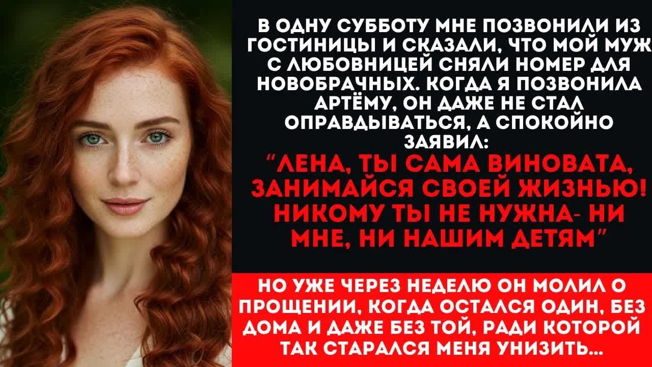＂Лена, ты сама виновата, занимайся своей жизнью!＂- спокойно заявил мой муж