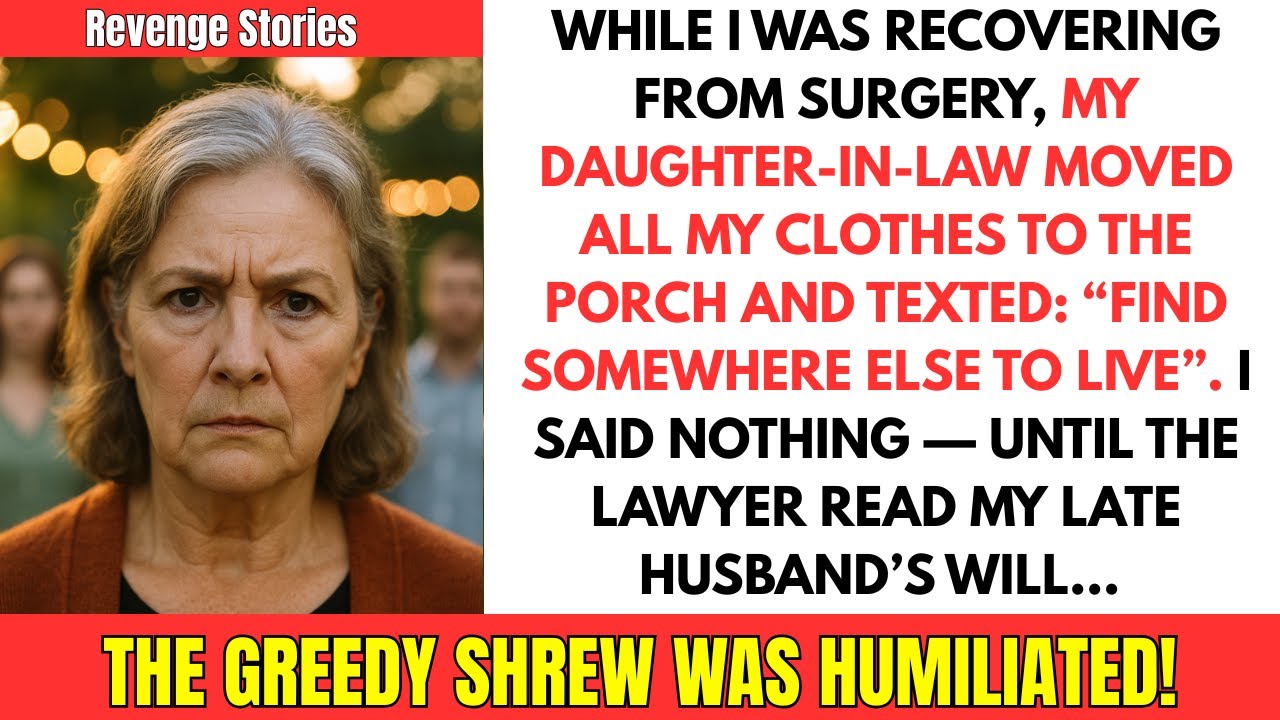 My daughter-in-law texted: “Find somewhere else to live”...|Revenge Stories