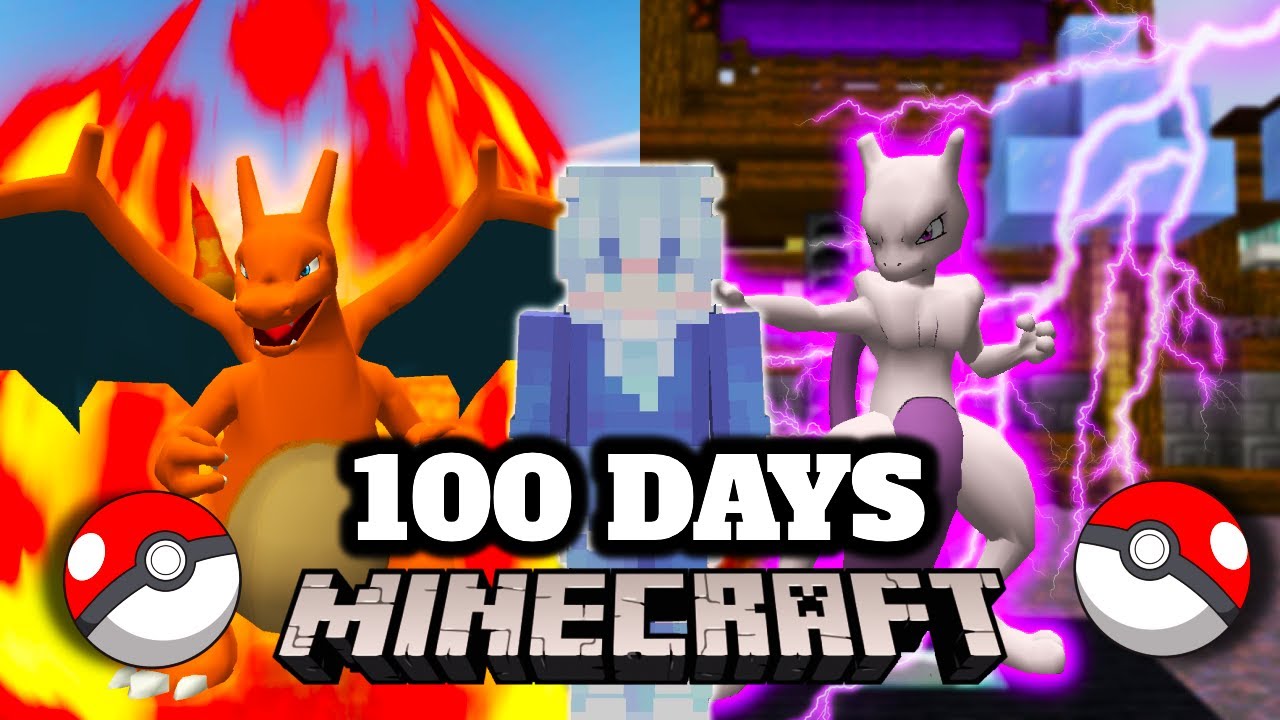 I Survived 100 Days in Pixelmon in Minecraft | FULL MOVIE
