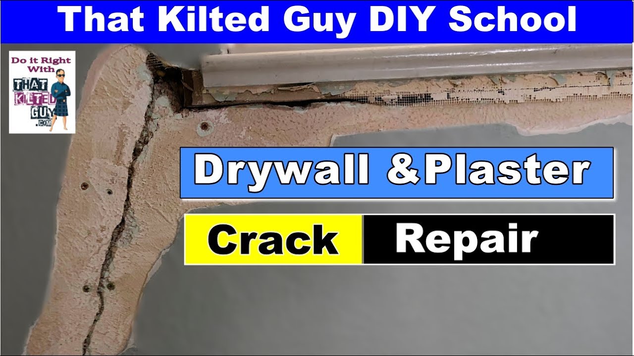 Plaster Crack Repair - Works for Drywall Wall Cracks too