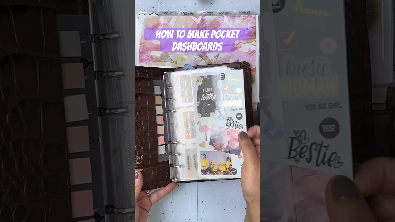 Do you want to know how to make pocket dashboards for your planners? SUBSCRIBE and hit the BELL 🔔