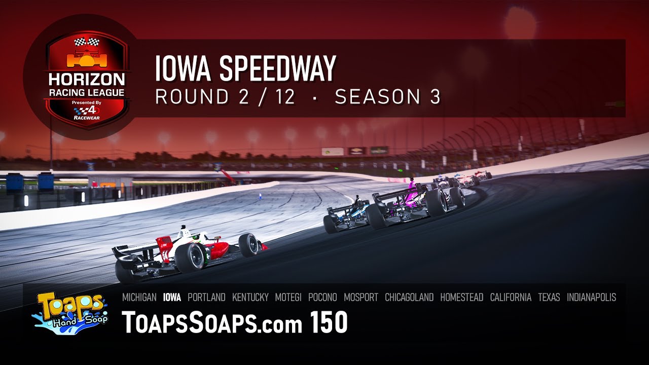 Horizon IndyCar Series | IOWA | Season 3 Rd2 | iRacing IndyCar Broadcast