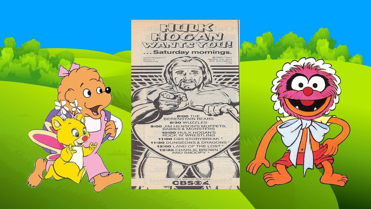 CBS Saturday Morning Cartoon Line Up with commercials | 1986