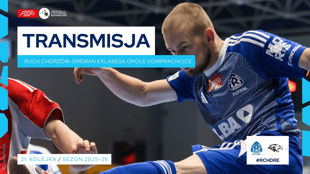 RUCH CHORZÓW-DREMAN EXLABESA OPOLE KOMPRACHCICE| NA ŻYWO | 21. KOLEJKA 2025/26