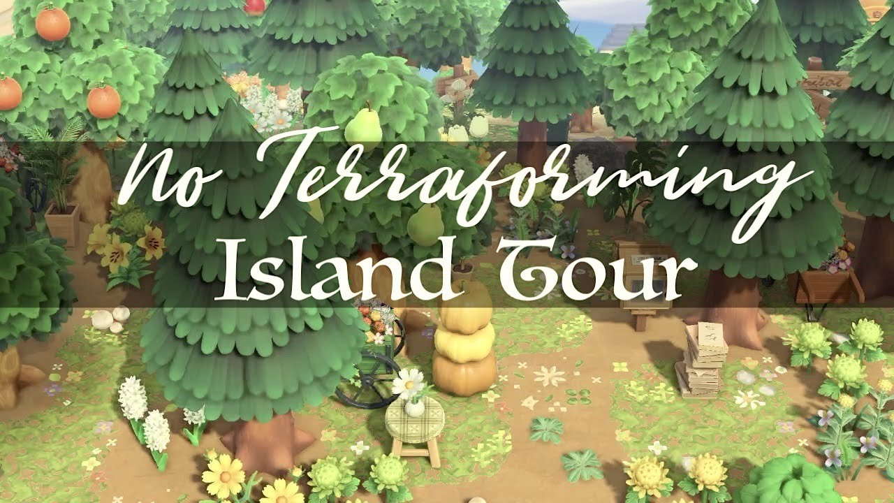 STUNNING NO TERRAFORMING ISLAND TOUR | ANIMAL CROSSING NEW HORIZONS